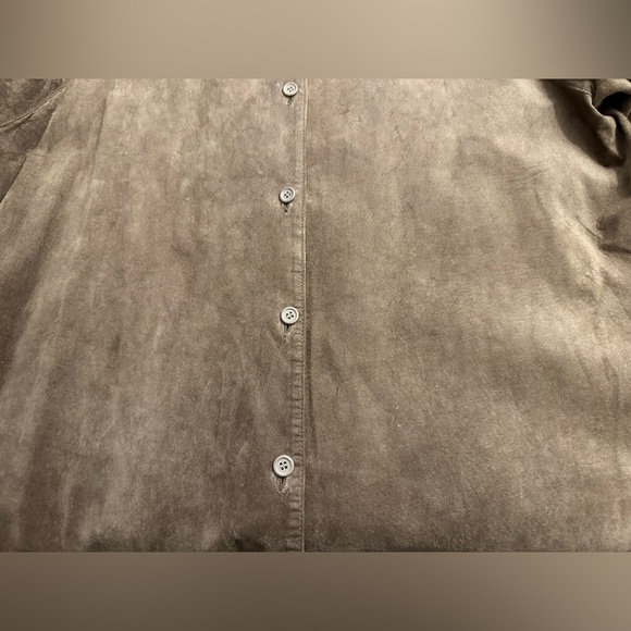 Vintage Georgetown Leather Design Suede Shirt/Jacket - Size M - Picture 10 of 13